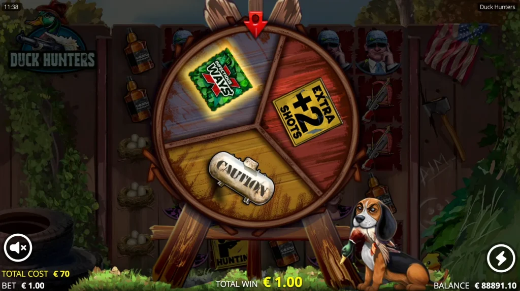 Duck Hunt Spins Upgrade Wheel